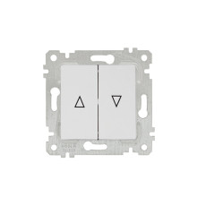 Rita - Выключатель для управления рольставнями, пруж. зажимы, белый
