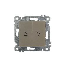 Rita - Выключатель для управления рольставнями, пруж. зажимы, антрацит