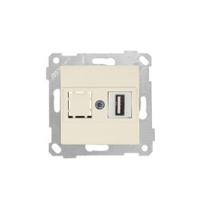 Rita - Розетка 1xUSB Type A, для передачи данных, сл.кость