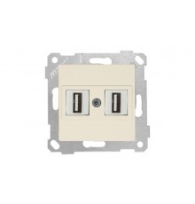 Rita - Розетка 2xUSB Type A, для передачи данных, сл.кость