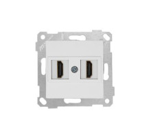 Rita - Розетка 2xHDMI, белая