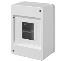 Коробка электротехническая для пломбировки MINI S-4, 4M, без клемм и дверцы, 140x95x66mm, IP20