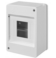 Коробка электротехническая для пломбировки MINI S-4, 4M, без клемм и дверцы, 140x95x66mm, IP20