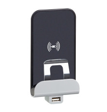 Etika - Беспроводное зарядное устр-во 1A с USB портом 2,4A (белый)