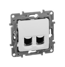 Etika - Розетка 2хRJ-45 UTP CAT6 (белый)