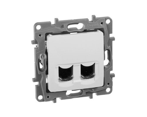 Etika - Розетка 2хRJ-45 UTP CAT6 (белый)