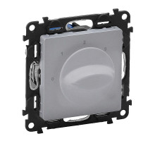 Valena Life - Выключатель вентилятора 4-х позиционный, до 2.5кВт, алюминий (инд. упаковка)