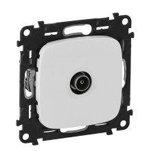 Valena Allure - Розетка TV проходная 1,5dB/14dB, 0-2400MHz, белая (инд. упаковка)