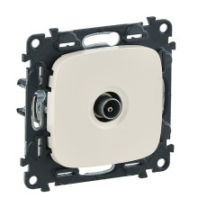 Valena Allure - Розетка TV проходная 1,5dB/14dB, 0-2400MHz, слоновая кость (инд. упаковка)