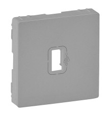 Valena Life - Лицевая панель для розетки USB 3.0 с подключенным кабелем 15см и разъемом, алюминий