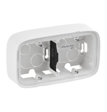 Valena Allure - Коробка для накладного монтажа 2 поста, белая