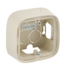 Valena Allure - Коробка для накладного монтажа 1 пост, слоновая кость