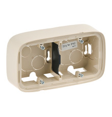 Valena Allure - Коробка для накладного монтажа 2 поста, слоновая кость