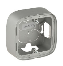 Valena Allure - Коробка для накладного монтажа 1 пост, алюминий