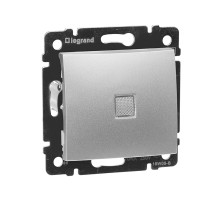 Valena - Выключатель с подсветкой, алюминий