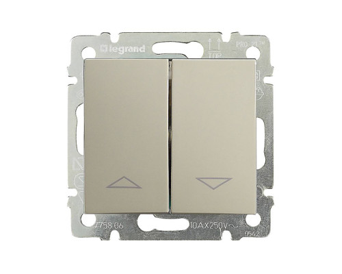 Valena - Выключатель для управлания рольставнями двойной, сл.кость