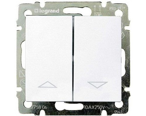 Valena - Выключатель для управления рольставнями двойной, белый