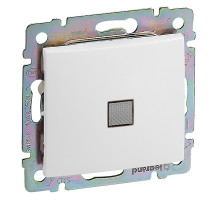 Valena - Выключатель с подсветкой, белый