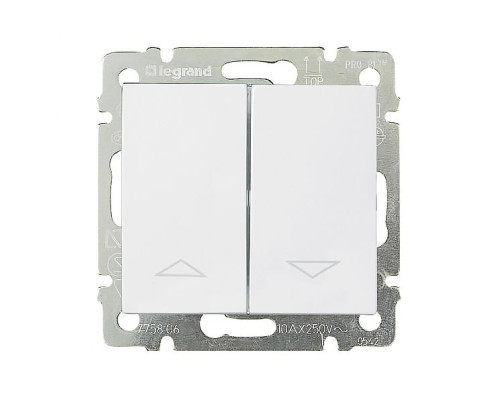 Valena - Кнопка для управления рольставнями двойная, белый