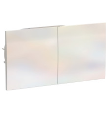ATLASDESIGN РОЗЕТКА двойн. с заземл.со штор.со сдвиж. крышк, 16А, в сборе, ЖЕМЧ