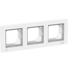 ATLASDESIGN AQUA 3-постовая РАМКА, IP44, БЕЛЫЙ