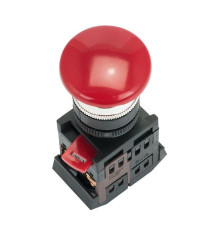 Кнопка AEAL-22 красная с фиксацией NO+NC Грибок EKF