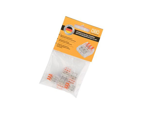Клемма 61 325 FL универсальная, 3 контакта 0,2...2,5мм², 24А, 450V, (уп. 5шт), поликарбонат | арт.2054532 Клемма 61 325 FL универсальная, 3 контакта 0,2...2,5мм², 24А, 450V, (уп. 5шт), поликарбонат | арт.2054532