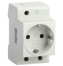 розетка РАр10-3-Оп с заземлением на DIN-рейку ИЭК