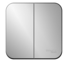 BLNVA105013 BLANCA О/У 2-клавишный ВЫКЛЮЧАТЕЛЬ (cх.5) ИЗОЛ.ПЛ., 10А, 250B, АЛЮМИНИЙ - BLNVA105013