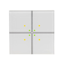 FW-GS4-230W сенсорный выключатель 4-х клавишный, белый