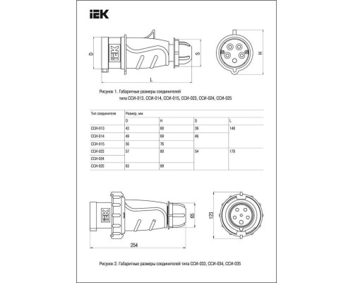 ССИ-025 32А-6ч/200/346-240/415В 3Р+РЕ+N IP44 MAGNUM вилка перенос.ИЭК