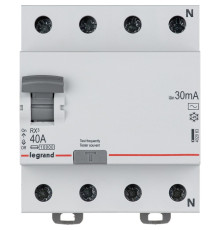 УЗО Legrand RХ3 4P 40A 30mA 10kA 4M тип АС