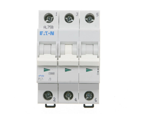 Авт. выключатель PL7-B25/3, 3P, 25A, хар-ка B, 10kA, 3M
