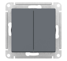 Переключатель 2-клавишный Schneider Electric AtlasDesign ATN000765 Грифель - ATN000765