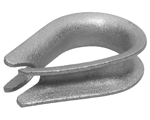 Коуш DIN 6899, 5мм, 2 шт, оцинкованный, ЗУБР