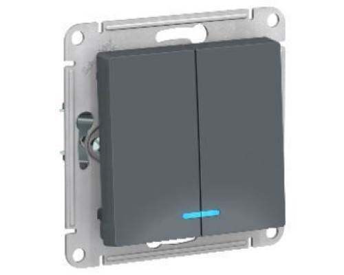 ATN000753 ATLASDESIGN 2-клавишный ВЫКЛЮЧАТЕЛЬ с подсветкой, сх.5а, 10АХ, механизм, ГРИФЕЛЬ - ATN0007 ATN000753 ATLASDESIGN 2-клавишный ВЫКЛЮЧАТЕЛЬ с подсветкой, сх.5а, 10АХ, механизм, ГРИФЕЛЬ - ATN0007