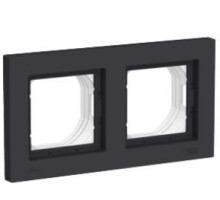 ATN441002 ATLASDESIGN AQUA 2-постовая РАМКА IP44, КАРБОН - ATN441002