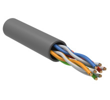 U/UTP кат.5 CCA 100МГц 4 пары PVC INDOOR 1м серый GENERICA-кат.5 CCA