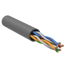 U/UTP кат.5 CCA 100МГц 4 пары PVC INDOOR 1м серый GENERICA-кат.5 CCA
