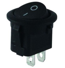 Клавишный переключатель круглый MRS-101-3-B черный 2 положения 1з TDM