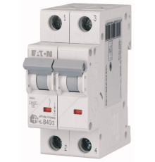 Авт. выключатель HL-B40/2, 2P, 40A, хар-ка B, 4.5kA, 2M