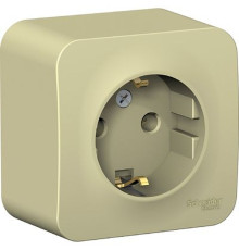 BLNRA010117 BLANCA О/У РОЗЕТКА с заземлением без шторок ИЗОЛ.ПЛ., 16А, 250В, БЕЖЕВЫЙ