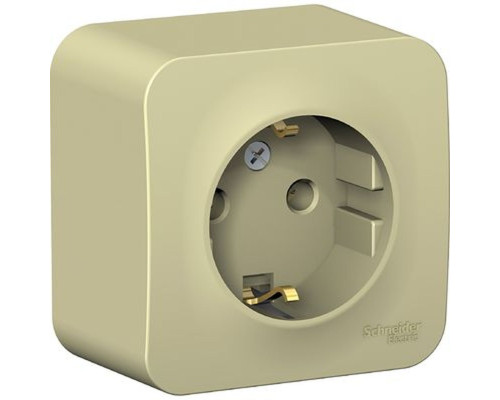 BLNRA010117 BLANCA О/У РОЗЕТКА с заземлением без шторок ИЗОЛ.ПЛ., 16А, 250В, БЕЖЕВЫЙ