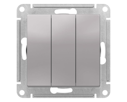 Выключатель 3-клавишный Schneider Electric AtlasDesign ATN000331 Алюминий - ATN000331