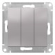 Выключатель 3-клавишный Schneider Electric AtlasDesign ATN000331 Алюминий - ATN000331