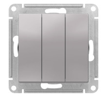 Выключатель 3-клавишный Schneider Electric AtlasDesign ATN000331 Алюминий - ATN000331