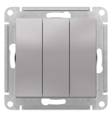 Выключатель 3-клавишный Schneider Electric AtlasDesign ATN000331 Алюминий - ATN000331