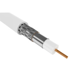Кабель коаксиальный RG59 CCS 75Ом FPE PVC белый (100м) GENERICA | арт.CC1-R5F1-111-100-G | Цена за метр