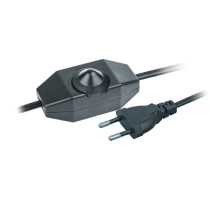 Шнур 61 603 NPS-FS02-170-2х0.5-BL 1.7м с диммир. выкл. черн. Navigator 61603