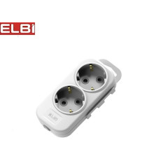 EL-BI,Myra,колодка 2гн с/з белая,527-010200-201